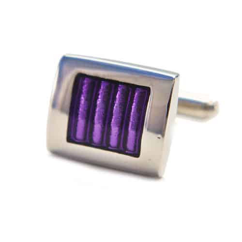 Purple Stripes Cufflinks