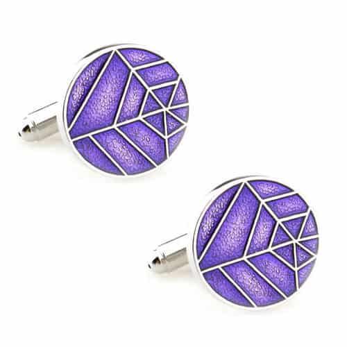 Purple Web Cufflinks