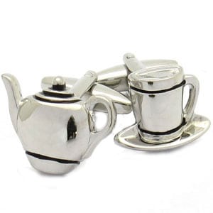 Tea Cup and Tea pot Cufflinks