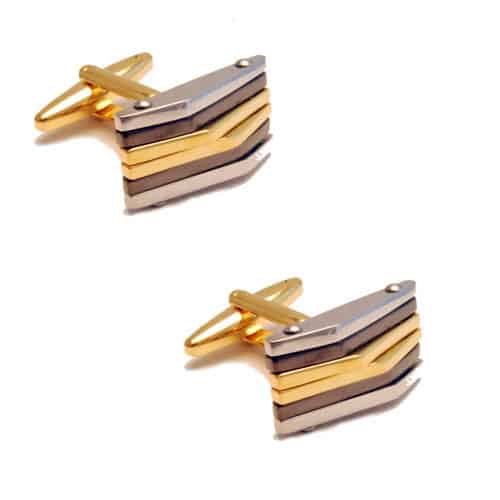 Three Tone Cufflinks