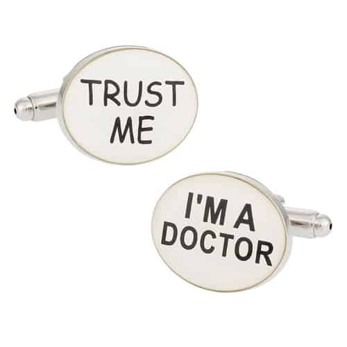 'Trust Me' 'I'm a Doctor' Cufflinks