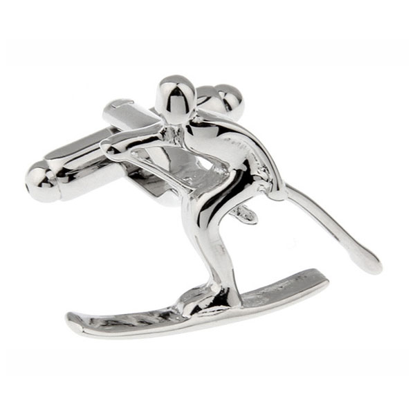 Skier Cufflinks The Cufflink Club