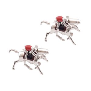 Jockey and Race horse Cufflinks The Cufflink Club