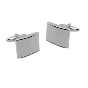 High Shine Rectangle Cufflinks The Cufflink Club