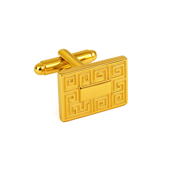 Gold Rectangle Cufflinks The Cufflink Club